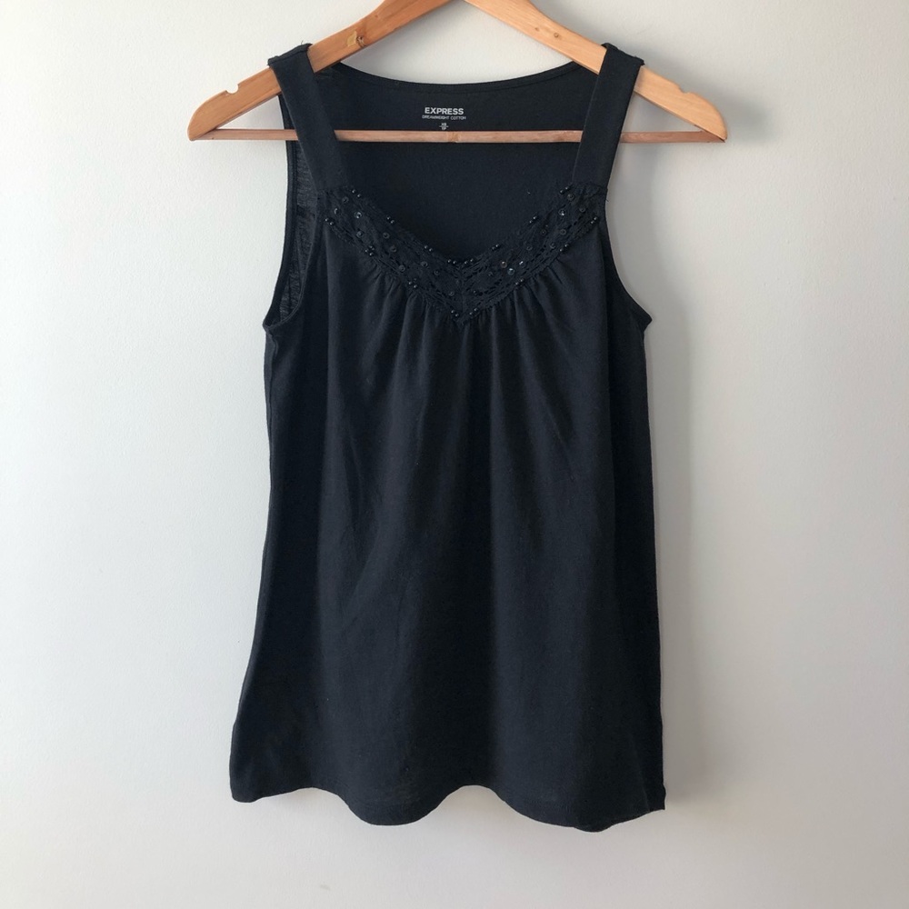 Express Top with Lace/Bead Detail Size XS